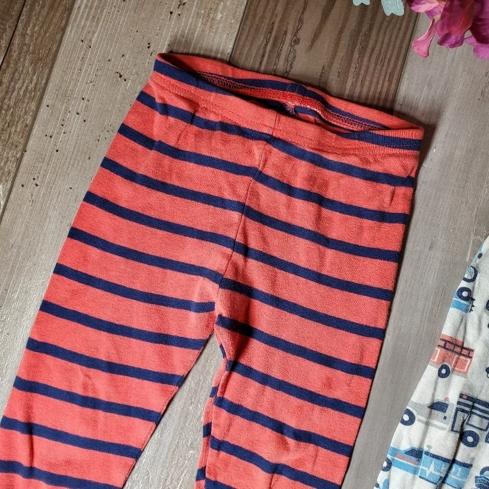Carter's Toddler Boy Size 24m PJ Pajama Pant Bundle 2pc 100% Cotton